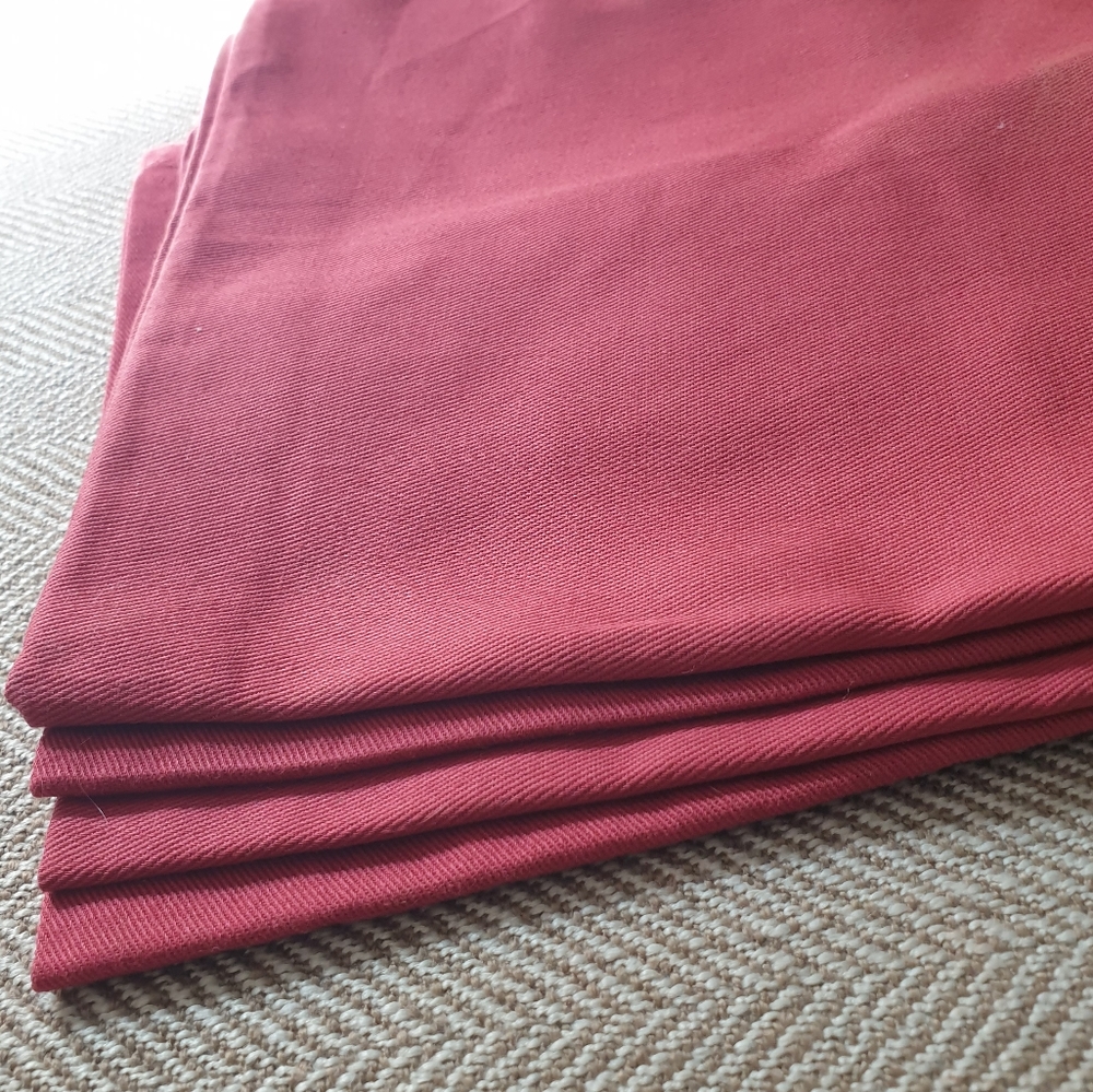 4 Spice/Russet Cotton Twill Napkins. BBB.  NWOT